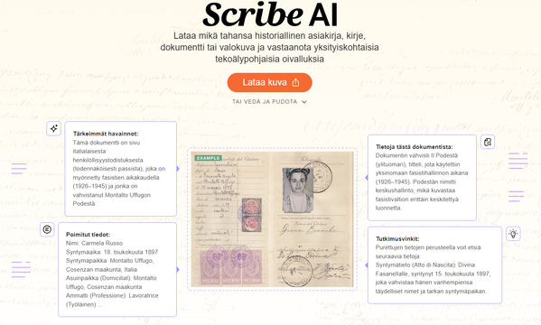 myheritage-arvostelu-scribe-ai