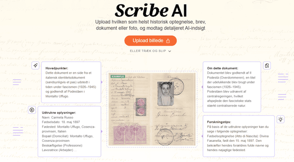 scribe-ai-myheritage-transkribér-og-analysér-historiske-optegnelser