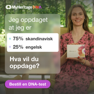 MyHeritage DNA-banner for etnisk opprinnelse