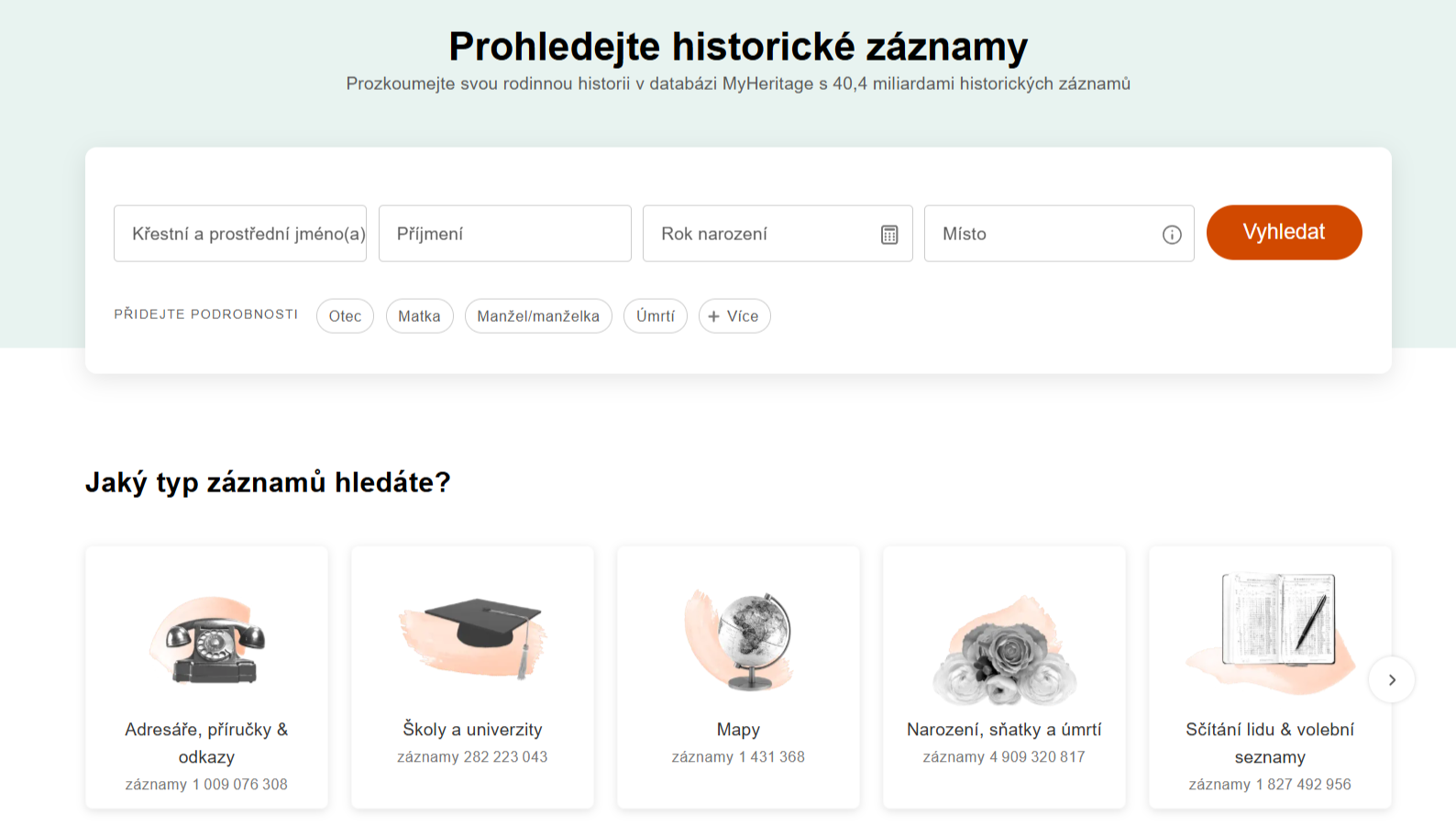 vyhledávání-v-historických-záznamech-na-MyHeritage
